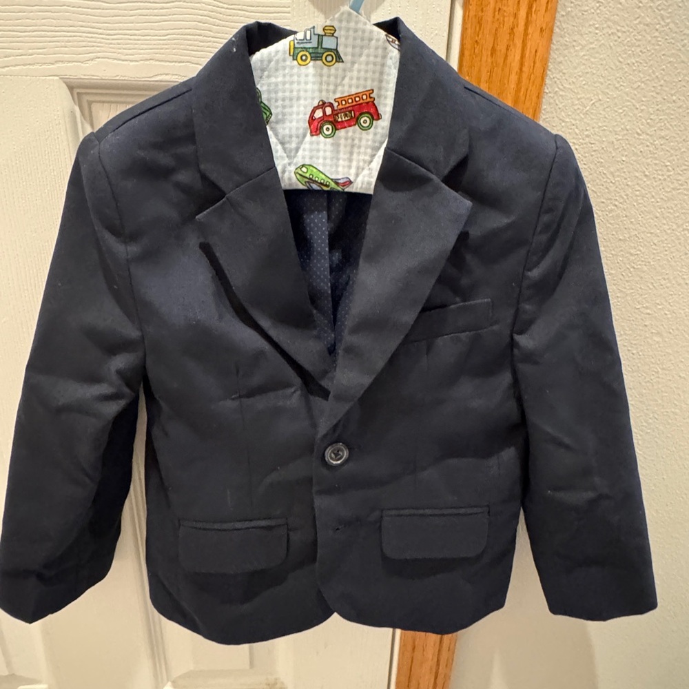 Boys navy 4t suit jacket